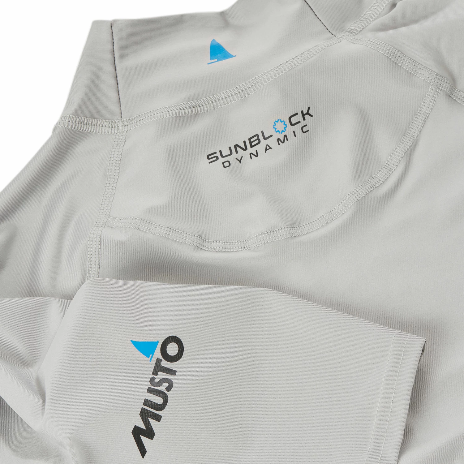 Musto Sunblock Dynamic Short Sleeve Rash Guard - Light Grey 7 Musto Sunblock Dynamic Short Sleeve Rash Guard - Light Grey - Image 5