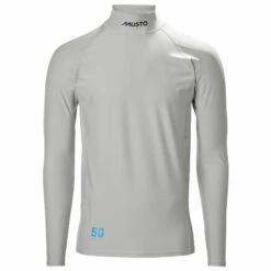 Musto Sunblock Dynamic Long Sleeve Rash Guard - Light Grey