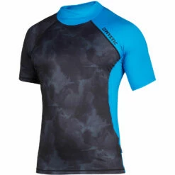 Mystic Crossfire Shortsleeve Rash Vest - Blue