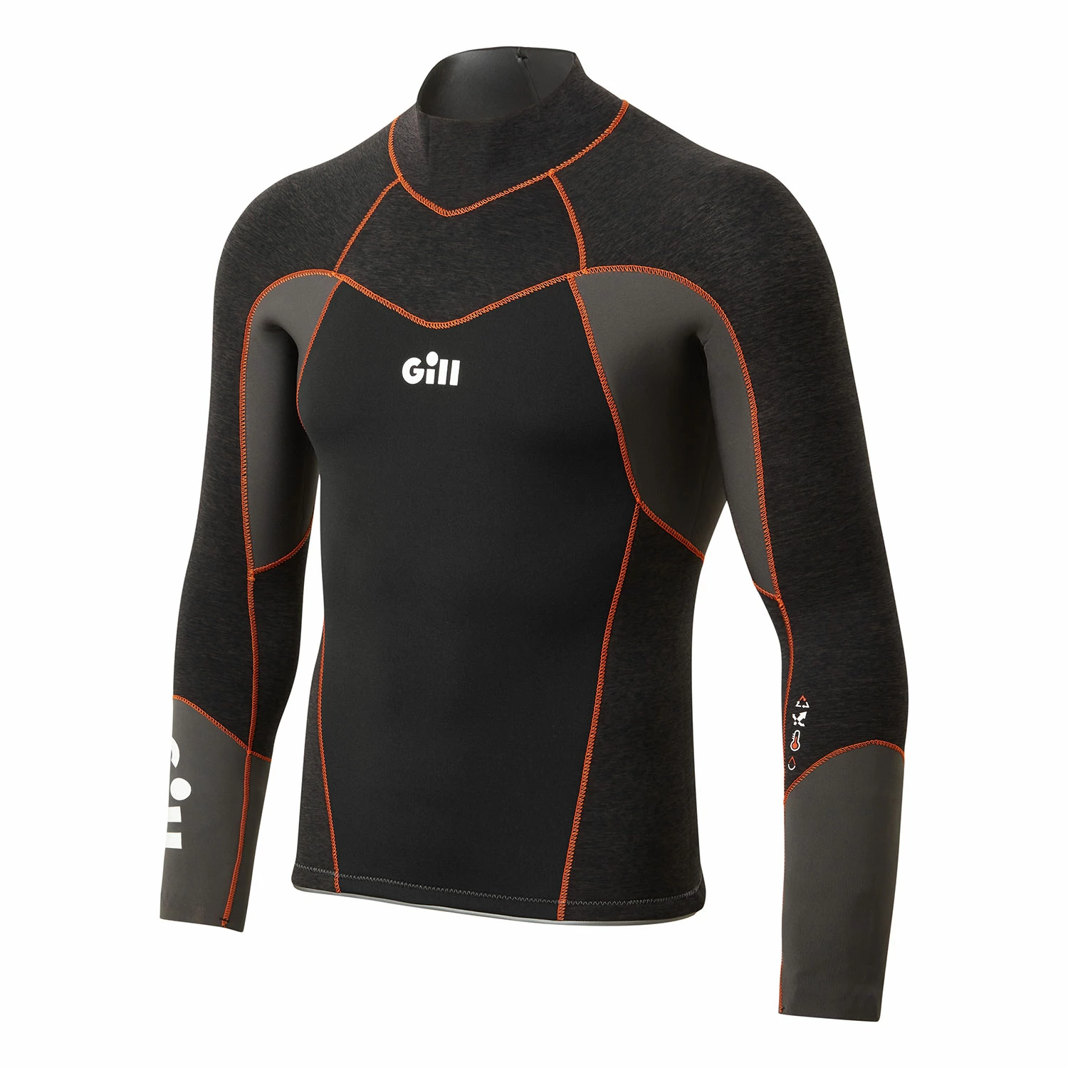 Gill Zentherm Sailing Wetsuit Top - Black 3 Gill Zentherm Sailing Wetsuit Top - Black