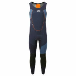 Gill Race Firecell Wetsuit Skiff Suit - Blue -CoastWaterSports Sales Shop 2020 Gill RS16 DARK DENIM ORANGE 1