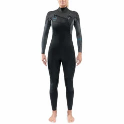 Dakine Womens Quantum 3/2mm Chest-Zip Wetsuit - Black