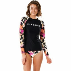 Rip Curl Womens LS UV Rash Top - Northshore -CoastWaterSports Sales Shop 2021 Rip Curl Womens LS UV Rash Top Northshore WLY3SW 0090 3