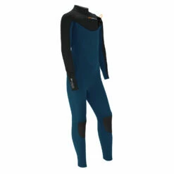 Sola Kids System 5/4mm Front Zip Wetsuit - Black/Blue Melange