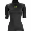 Sola Womens Short Sleeve Rash Vest - Black -CoastWaterSports Sales Shop 2021 Sola Ladies Rashguard LADIES front blk