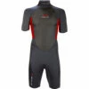 Sola Fusion 3/2mm Shorty Wetsuit - Graphite/Red -CoastWaterSports Sales Shop 2021 Sola Mens Shorty Wetsuit A1721 RED