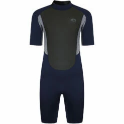 Typhoon Storm3 3/2mm Shorty Wetsuit - Navy/ Grey Marl