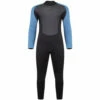 Typhoon Swarm3 3/2mm Back Zip Wetsuit - Black/Blue Steel
