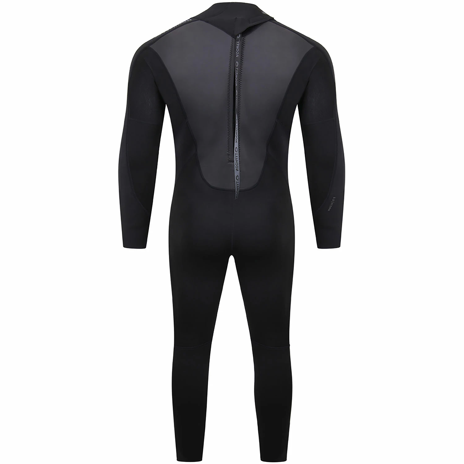Typhoon Storm3 3/2mm Back Zip Wetsuit - Black 4 Typhoon Storm3 3/2mm Back Zip Wetsuit - Black - Image 2