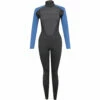 Typhoon Womens Swarm3 3/2mm Backzip Wetsuit - Black/Blue -CoastWaterSports Sales Shop 2021 Typhoon Swarm Fullsuit Wetsuit M30A0787