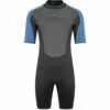 Typhoon Swarm3 3/2mm Shorty Wetsuit - Black/Blue Steel