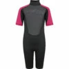Typhoon Swarm3 Girls 3/2mm Shorty Wetsuit - Black/Pink 1 Typhoon Swarm3 Girls 3/2mm Shorty Wetsuit - Black/Pink -CoastWaterSports Sales Shop 2021 Typhoon Swarm Shorty Wetsuit 250993 SWARM3 SHORTY YTH black pink 1