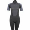 Typhoon Womens Swarm3 3/2mm Shorty Wetsuit - Black/Graphite -CoastWaterSports Sales Shop 2021 Typhoon Swarm Shorty Wetsuit M30A0781