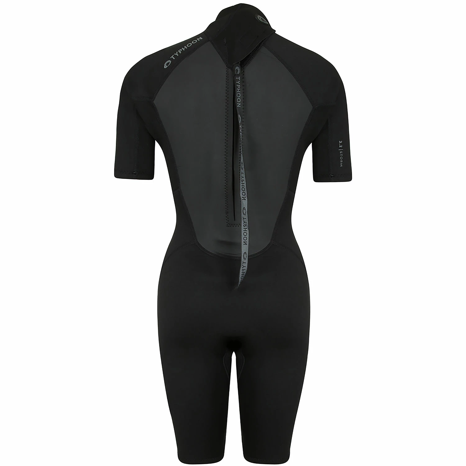 Typhoon Womens Storm3 3/2mm Shorty Wetsuit - Black 4 Typhoon Womens Storm3 3/2mm Shorty Wetsuit - Black - Image 2