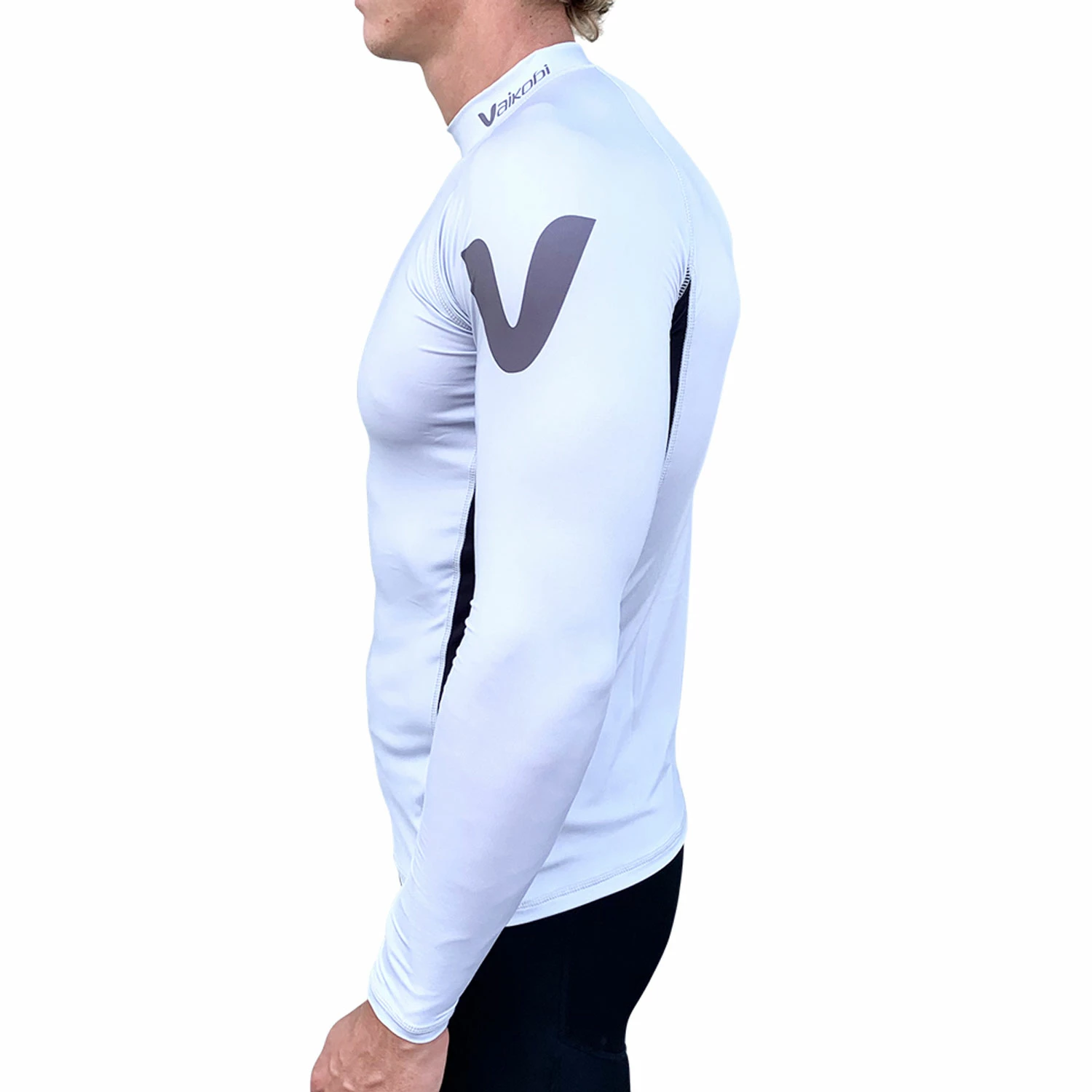 Vaikobi Spandex Long Sleeve UV50+ Rashvest - Silver 5 Vaikobi Spandex Long Sleeve UV50+ Rashvest - Silver - Image 3