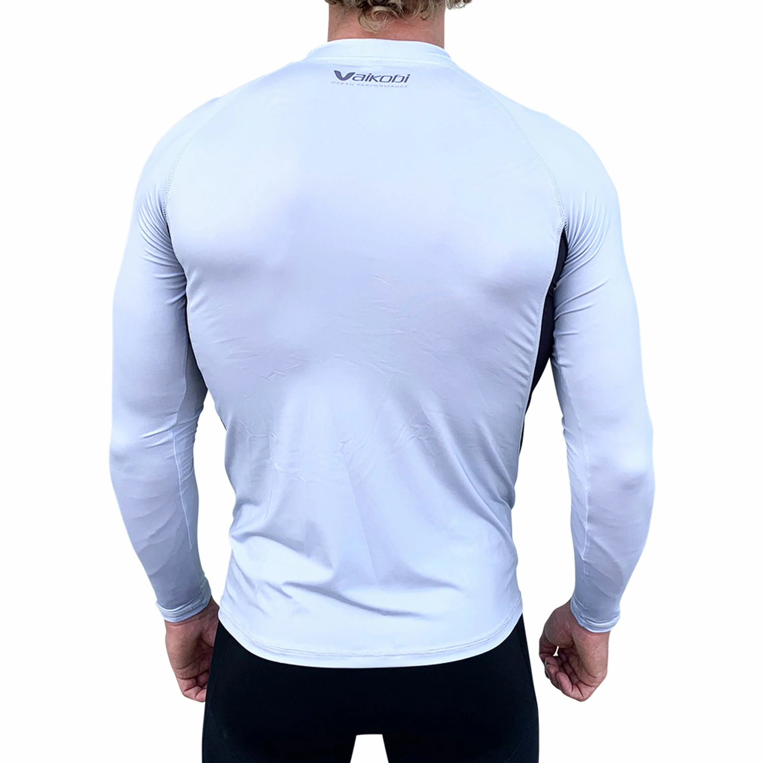 Vaikobi Spandex Long Sleeve UV50+ Rashvest - Silver 4 Vaikobi Spandex Long Sleeve UV50+ Rashvest - Silver - Image 2