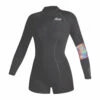 Mystic Womens Lunar 2/2mm Back-Zip Longarm Shorty Wetsuit - Dark Grey 2 Mystic Womens Lunar 2/2mm Back-Zip Longarm Shorty Wetsuit - Dark Grey -CoastWaterSports Sales Shop 2022 Mystic Womens Lunar Long Arm Shorty Wetsuit Grey 1
