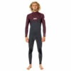 Rip Curl Dawn Patrol 5/3mm Chest Zip Wetsuit - Wine -CoastWaterSports Sales Shop 2022 Rip Curl Dawn Patrol Chest Zip 53 Wetsuit Wine 3