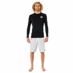 Rip Curl Thermo Long Sleeve Thermal Rash - Black -CoastWaterSports Sales Shop 2022 Rip Curl Thermpro Long Sleeve Top WLYYAM 0090 3