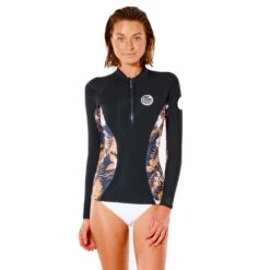 Rip Curl Womens G-Bomb 1mm Wetsuit Jacket - Black/Gold -CoastWaterSports Sales Shop 2022 Rip Curl Womens G Bomb Wetsuit Jacket 112WWJ 5040 3