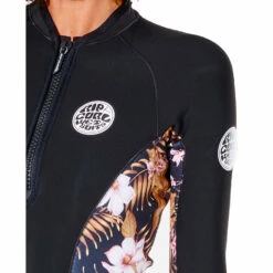 Rip Curl Womens G-Bomb 1mm Wetsuit Jacket - Black/Gold -CoastWaterSports Sales Shop 2022 Rip Curl Womens G Bomb Wetsuit Jacket 112WWJ 5040 5