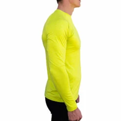 Vaikobi Tech Tee Long Sleeve UV50+ T-Shirt - Lime -CoastWaterSports Sales Shop 2022 Vaikobi Performance Tech Tee Long Ocean Yellow 3
