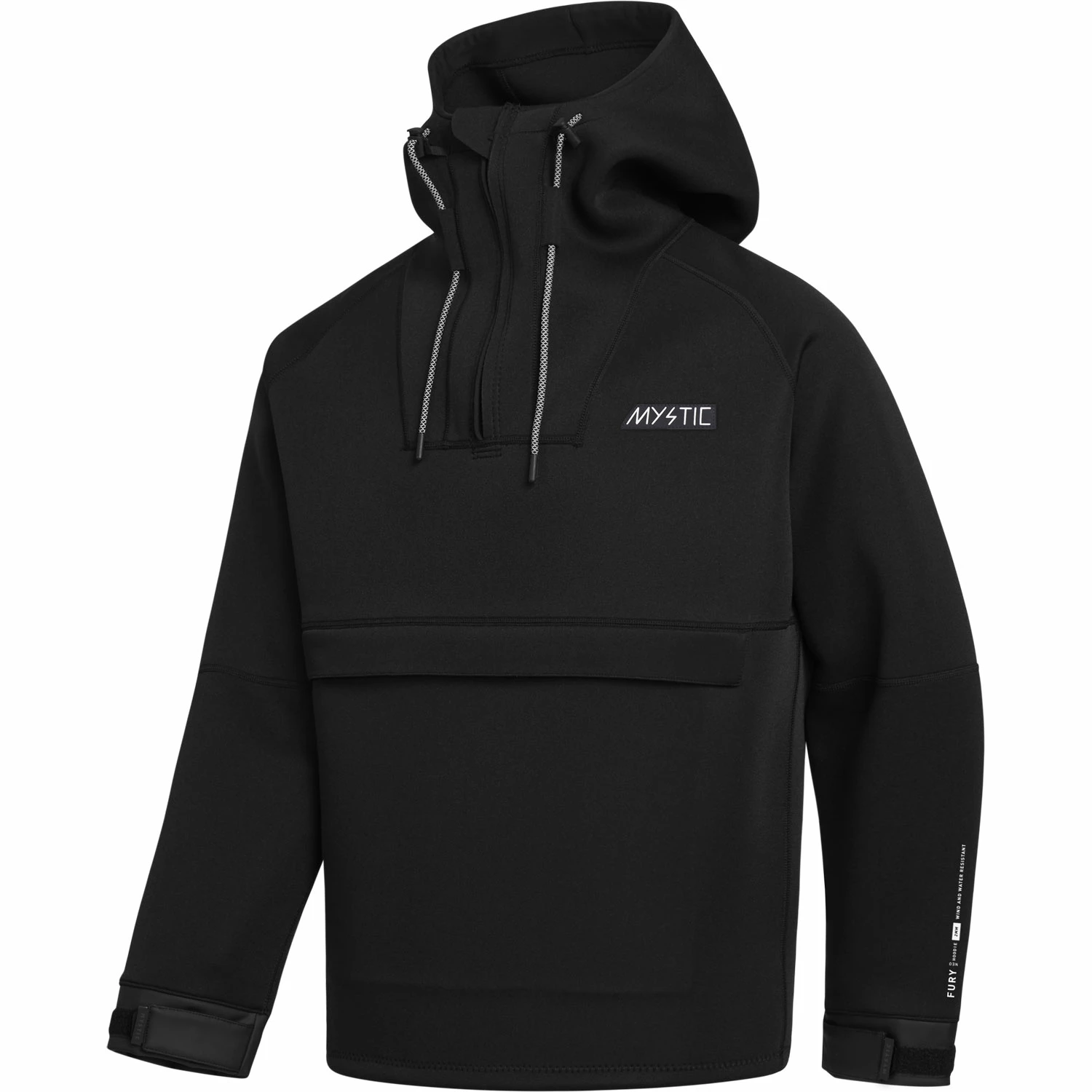 Mystic Fury Hoodie 3/2mm Neoprene Hoody - Black 3 Mystic Fury Hoodie 3/2mm Neoprene Hoody - Black