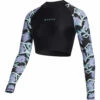 Mystic Womens Jayde Long Crop Rashvest - Black -CoastWaterSports Sales Shop 2023 Mystic Jayde Long Sleeve Cop Top 230158 900 01