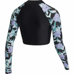 Mystic Womens Jayde Long Crop Rashvest - Black -CoastWaterSports Sales Shop 2023 Mystic Jayde Long Sleeve Cop Top 230158 900 02