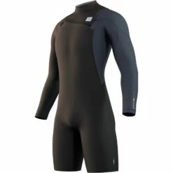 Mystic Marshall 3/2mm Long Arm Shorty Wetsuit - Black