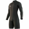 Mystic THE ONE 3/2mm Zip-Free Long Arm Shorty Wetsuit - Black -CoastWaterSports Sales Shop 2023 Mystic Mens Wetsuit 230126 900 01