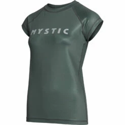 Mystic Womens Star Short Sleeve Rashvest - Dark Olive