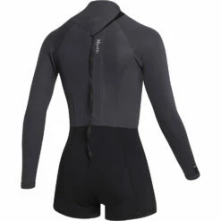 Mystic Womens Lunar 2/2mm Back-Zip Longarm Shorty Wetsuit - Black -CoastWaterSports Sales Shop 2023 Mystic Womens Wetsuit 230111 900 02