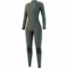 Mystic Womens The One 4/3 GBS Zip-Free Wetsuit - Dark Olive -CoastWaterSports Sales Shop 2023 Mystic Womens Wetsuit 230122 643 01