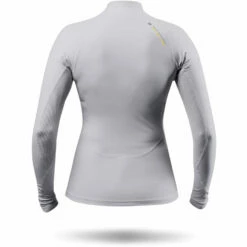 Zhik Womens ECO Spandex Rash Guard Long Sleeve - Platinum -CoastWaterSports Sales Shop 2023 Zhik DTP 0063 W PLT Back