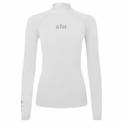 Gill Womens ZenZero Rash Vest Long Sleeve - White