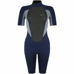 Typhoon Womens Storm3 3/2mm Shorty Wetsuit - Grey Marl