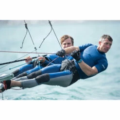 Musto Sunblock Dynamic Short Sleeve Rash Guard - Sky Diver Blue -CoastWaterSports Sales Shop 81216 586 SUNBLOCK DYNAMIC 008 STUART BITHELL JACK HAWKINS