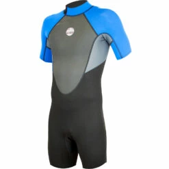 Alder Impact 3/2mm Backzip Shorty Wetsuit - Royal Blue - WS21MIS