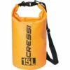 Cressi Dry Bag - 15L - Orange 1 Cressi Dry Bag - 15L - Orange -CoastWaterSports Sales Shop Cressi Dry Bag DryBagOrange15