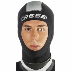 Cressi 5mm Wetsuit Hood - Black/Silver