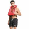 Cressi Snorkelling Safety Vest PFD - Red -CoastWaterSports Sales Shop Cressi Snorkelling Safety Vest SnorkelVestRedFrontManIND