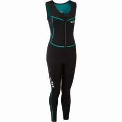 Gill Womens Dynamic Front Zip Longjane Wetsuit - Black -CoastWaterSports Sales Shop Gill Womens Dynamic Longjane Wetsuit 5017W BLACK 3