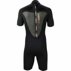 Sola Fusion 3/2mm Shorty Wetsuit - Black -CoastWaterSports Sales Shop Sola Mens Shorty Black A172120BLACK20Back