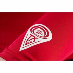 Typhoon Long Sleeve Flat Locked Rash Vest - Rich Red -CoastWaterSports Sales Shop Typhoon Long Sleeve Rach Guard Rich Red 3