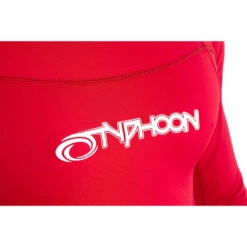Typhoon Long Sleeve Flat Locked Rash Vest - Rich Red -CoastWaterSports Sales Shop Typhoon Long Sleeve Rach Guard Rich Red 4