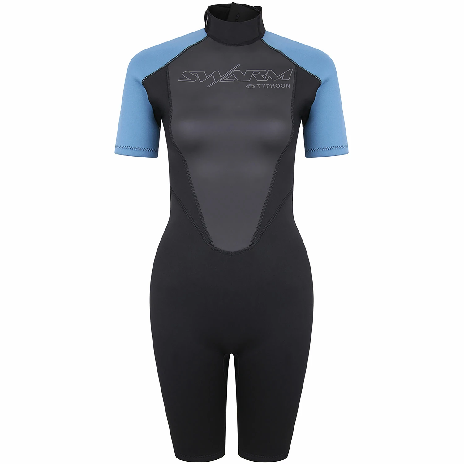 Typhoon Womens Swarm3 3/2mm Shorty Wetsuit - Black/Blue 3 Typhoon Womens Swarm3 3/2mm Shorty Wetsuit - Black/Blue