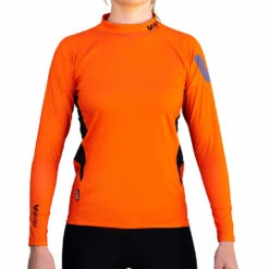 Vaikobi Spandex Long Sleeve UV50+ Rashvest - Orange 7 Vaikobi Spandex Long Sleeve UV50+ Rashvest - Orange -CoastWaterSports Sales Shop Vaikobi Rashguard oRANGE 2