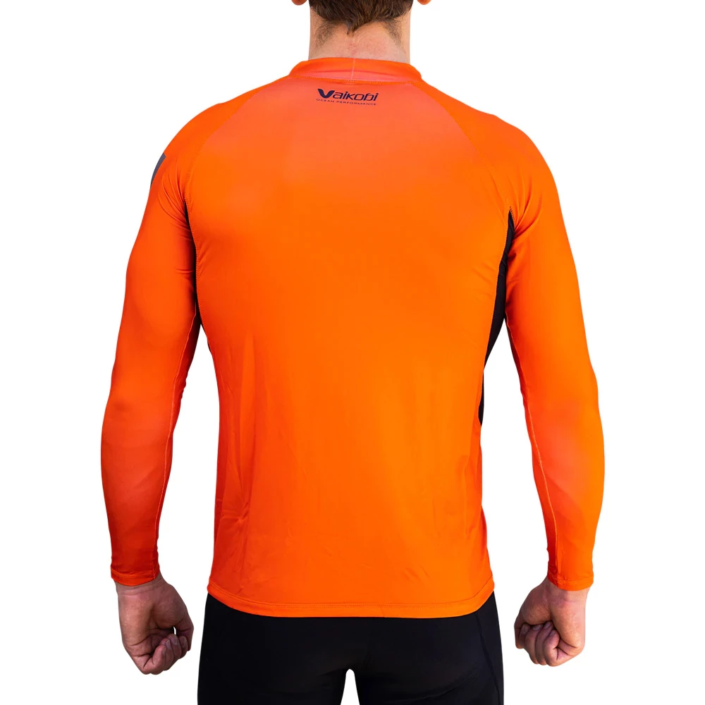 Vaikobi Spandex Long Sleeve UV50+ Rashvest - Orange 5 Vaikobi Spandex Long Sleeve UV50+ Rashvest - Orange - Image 3