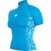 Alder Cruz Junior Girls Short Sleeve Rashguard - Light Blue -CoastWaterSports Sales Shop WABCRL LB